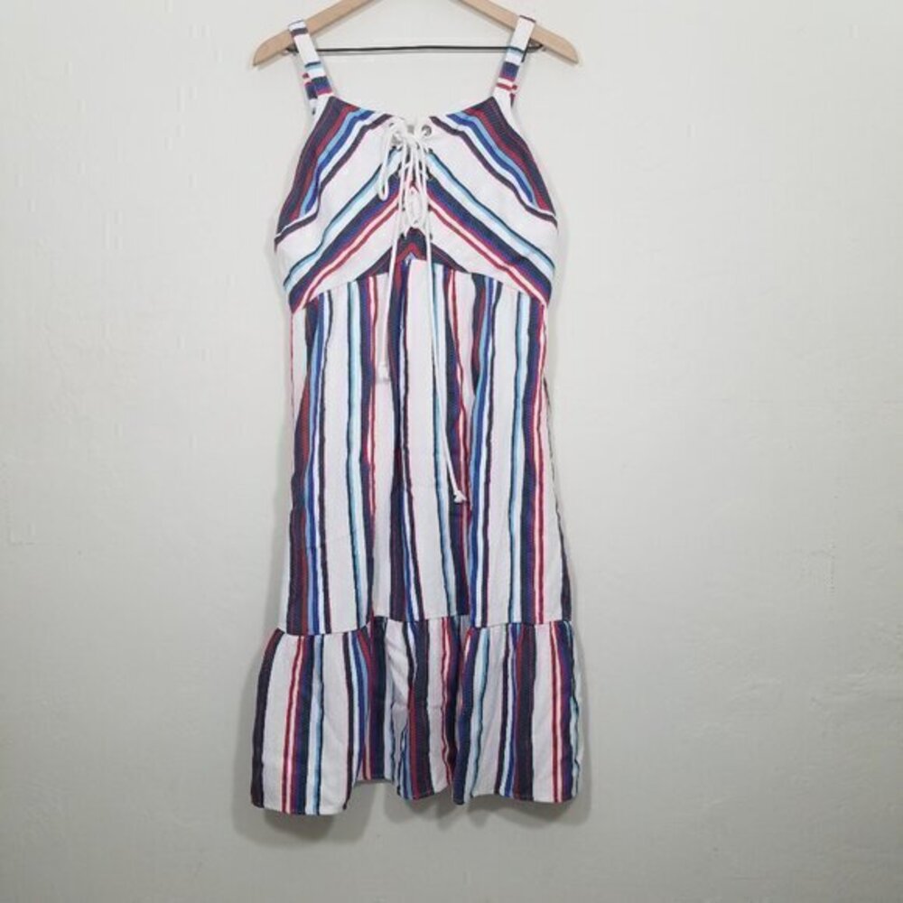 Lost + Wander Striped Dress Size L PETITE